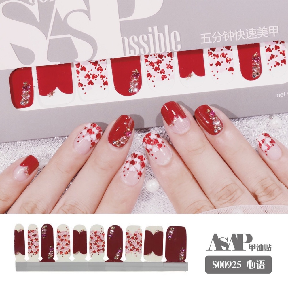 Nail stickers for Valentine’s Day
